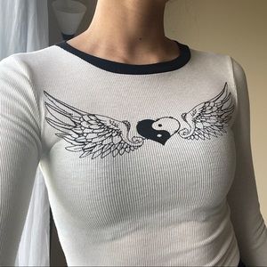 Yin-Yang Heart Long-Sleeve